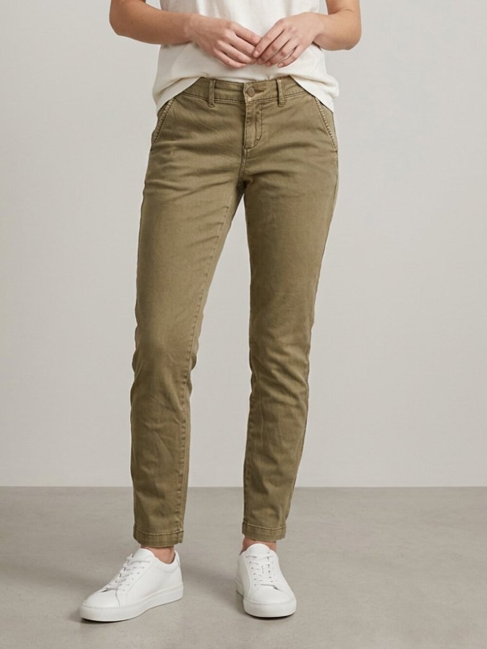 Caslon Light Olive Green Trouser